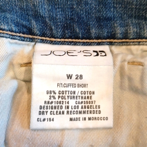 Joe's Cuffed Jean Shorts size 28 - Picture 3 of 3